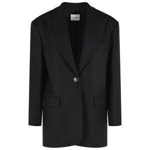 The Andamane 'Teresa' Black Virgin Wool Oversize Blazer Women
